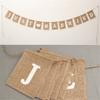 Jute Burlap Bunting Rustic Just Married Mr Mrs Wedding Banner Garland Party Flags Candy Bar Decoration Event Supplies