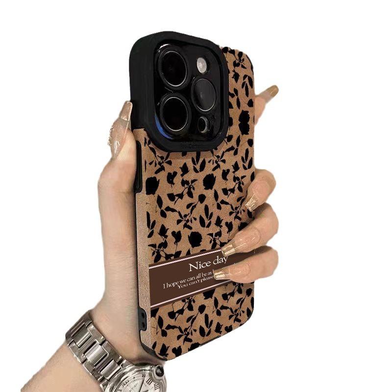 Черный Маленький Цуйхуа Подходит для Нового Чехла для Мобильного Телефона Apple 16promax IPhone15