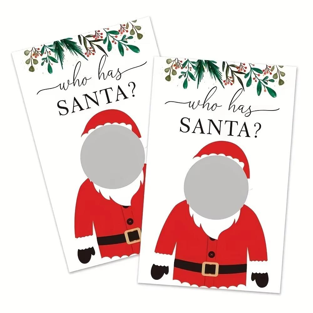 40pcs Scratch-Off Holiday Game Cards Game Card Format Party Scratch Cards  Christmas Event