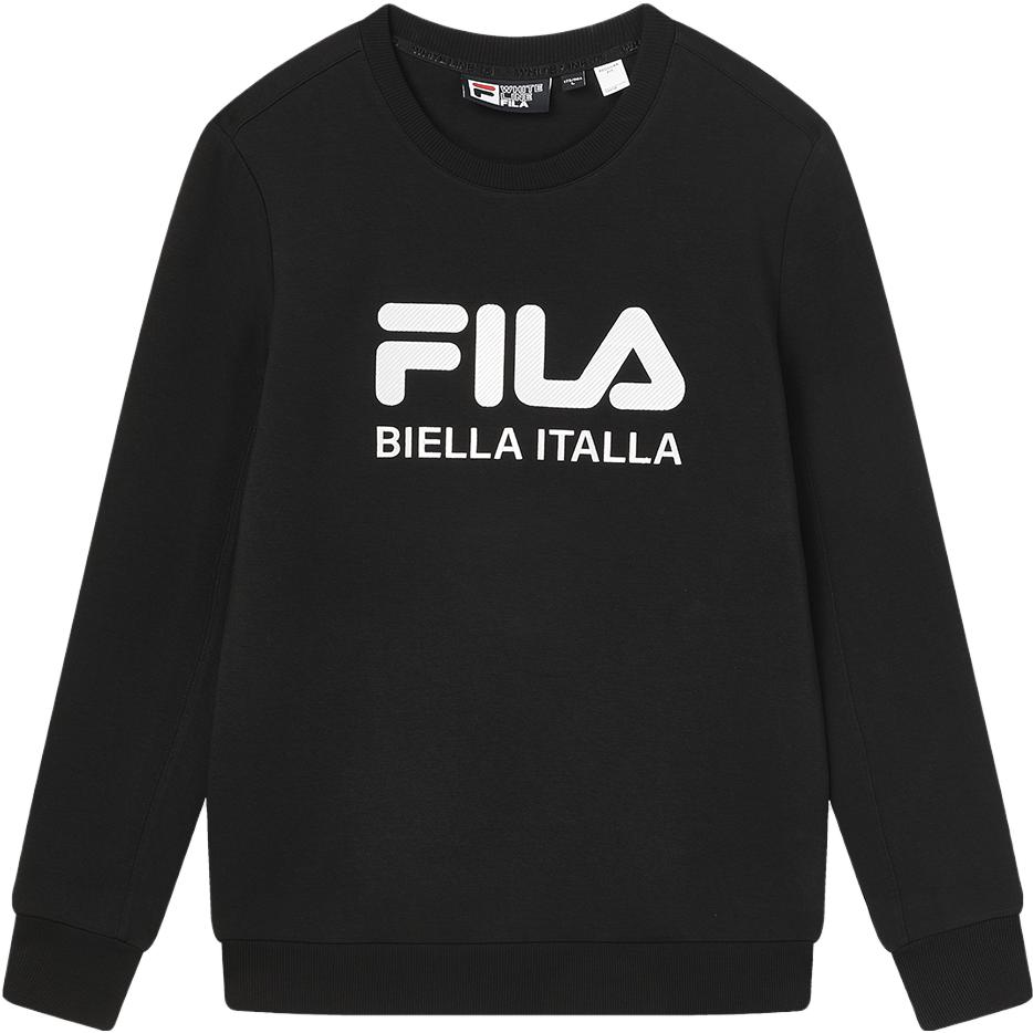 New FILA Sweatshirt Men's Jet Black F11M349218F-BK