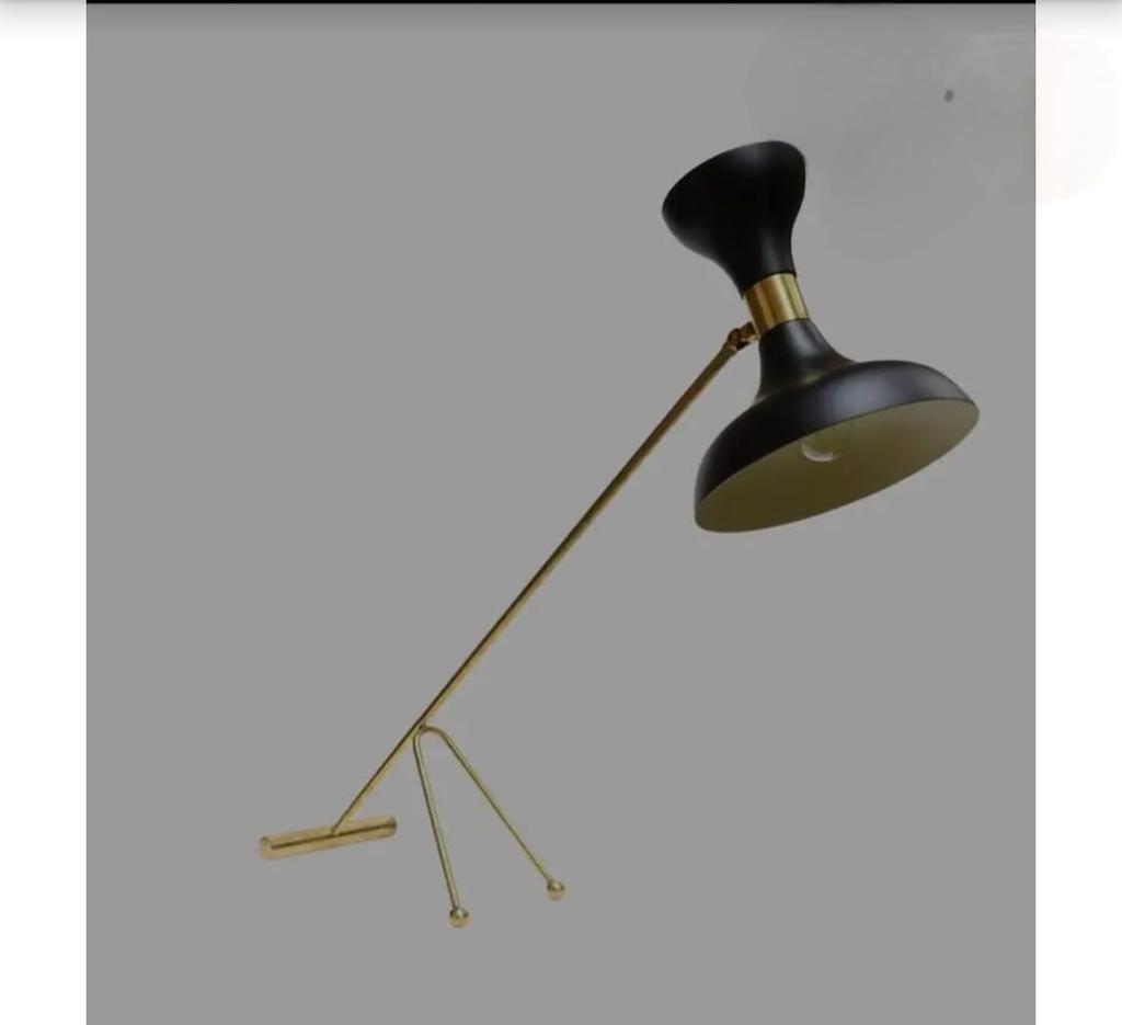 Vintage Stilnovo Desk Lamp Italian Design Table Lamp Moveable Head Modern Reading Light Handmade Office Lamp Gift for Student New Home Gift