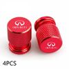 Car Wheel Tire Valve Caps Airdust Covers For Infiniti Q50 FX35 G37 G35 QX70 FX45 EX35 Q30 Q70L QX50 QX30 QX60 4Pcs B1