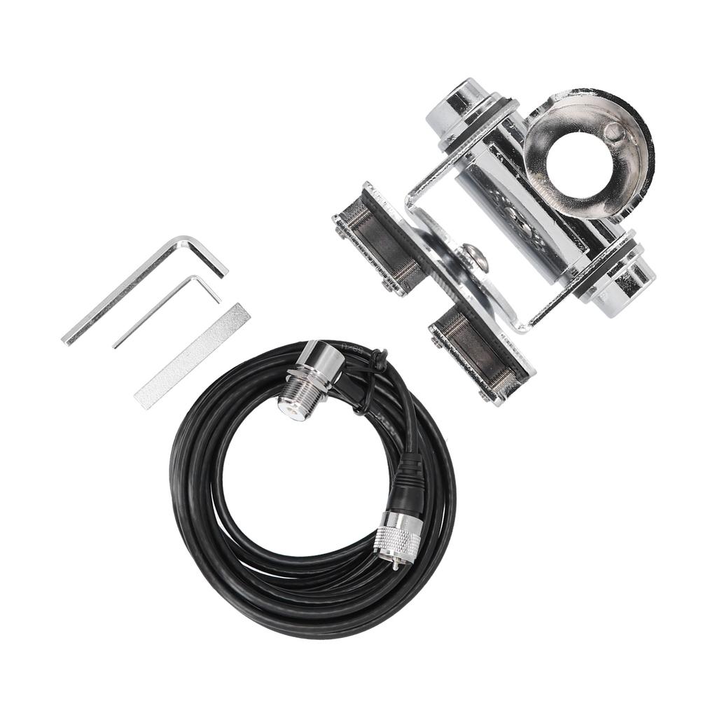 Мобильный антенный кронштейн Регулируемый кронштейн для крепления антенны с защитной накладкой Шестигранный ключ для автомобильного радио