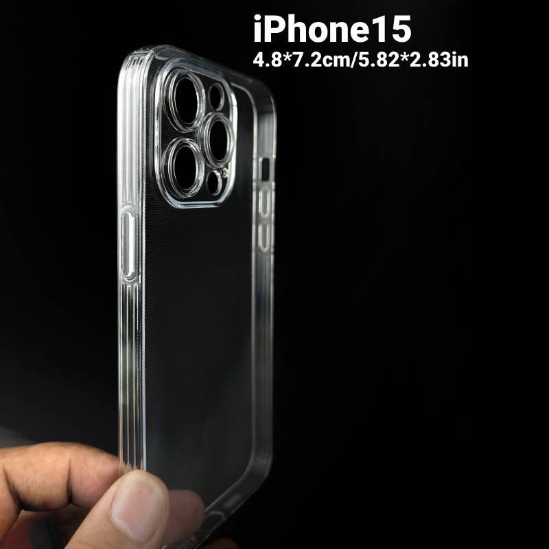 Новый 15 Чехол для телефона Apple Прозрачный ТПУ Материал Защита со всех сторон