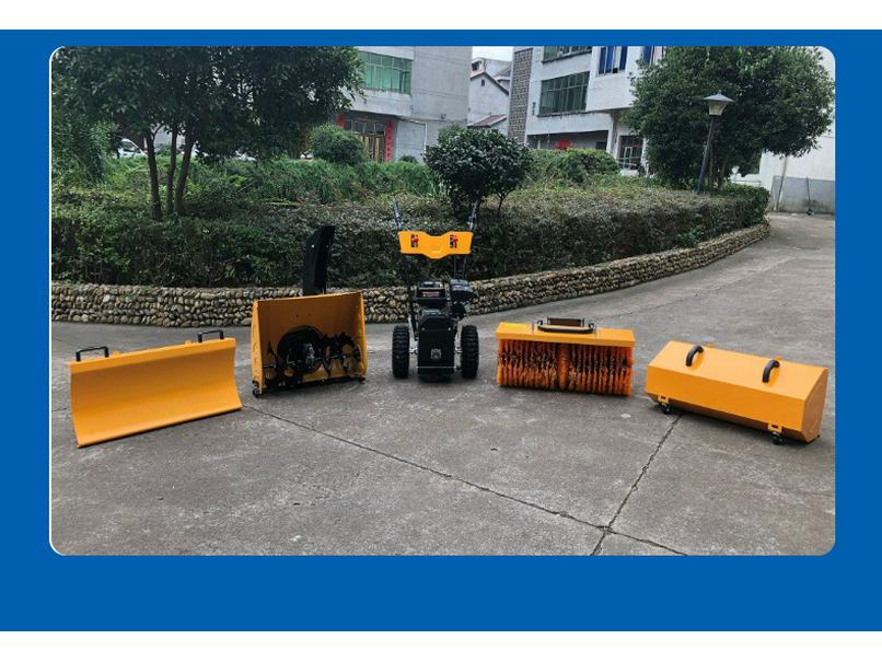 All-Gear Push Snow Sweeper: Three-in-One Outdoor Road Equipment