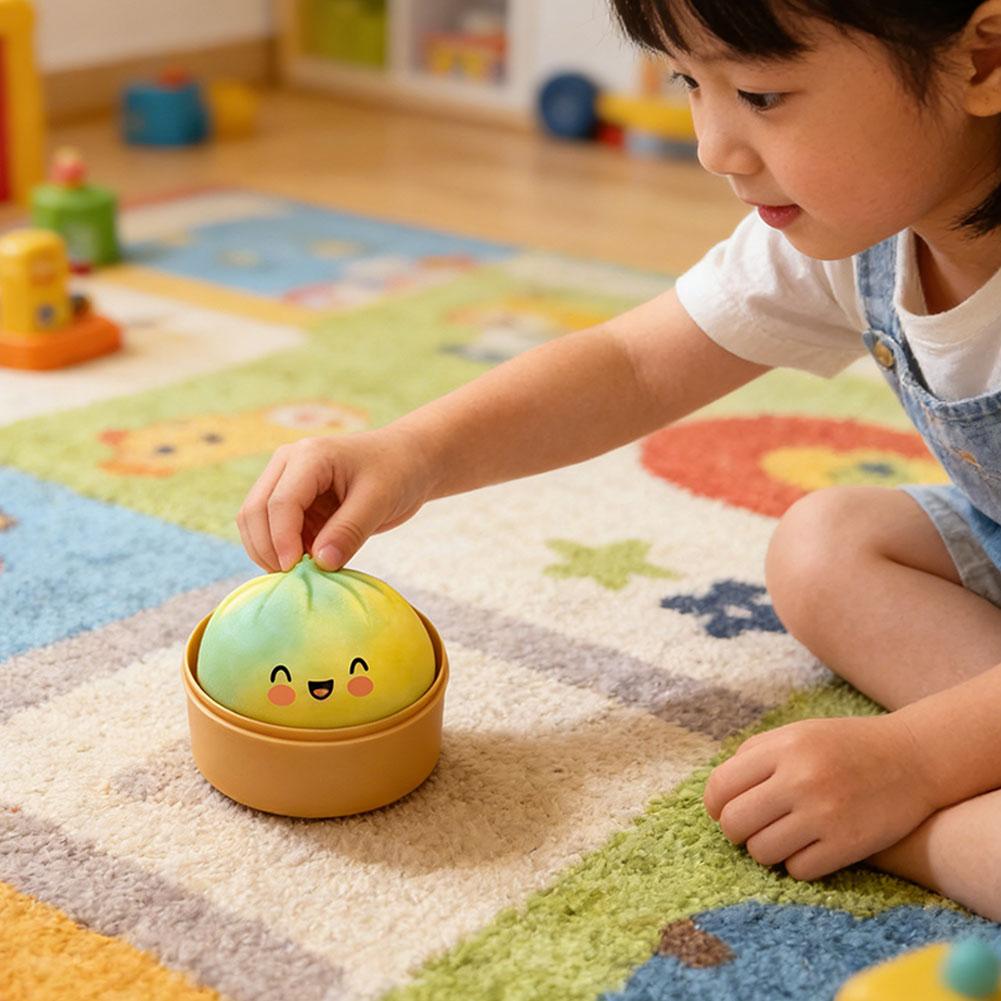 Горячая Кристальная Блестящая Симуляция Пельменного Пирожка Игрушка Милый Шарик-Антистресс Мягкая Сжимающая Игрушка Для Снятия Стресса