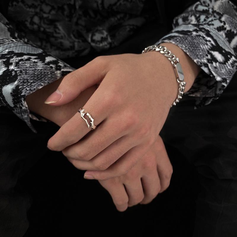 Регулируемое ротанговое кольцо с регулируемым отверстием для мужчин и женщин, винтажная мода, персонализированный подарок ручной работы