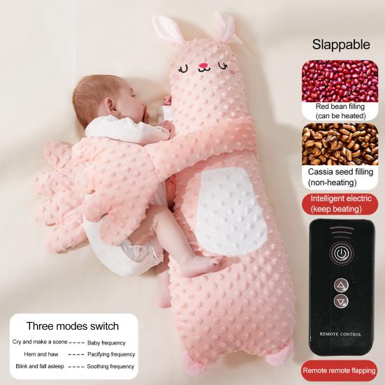 Baby Patter Pillow with Remote Control And Heating Function Goose Shape Baby Sleep Aid Soothe Emotions Anxiety Arm-Wrapped Support