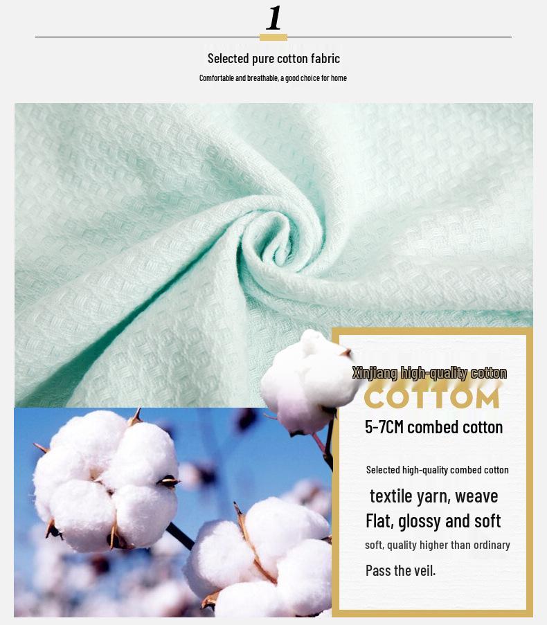 Унисекс Вафельный Хлопковый Халат - Легкая Летняя Домашняя Одежда