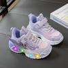 Children's fashion running shoes, new autumn styles for boys and girls, featuring rotating buckles, casual design, and non-slip soles
