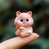 Tiny Resin Animals Figurine Mini Tiger Cat Bunny Cow Miniature Statue for Dollhouse Fairy Garden Terrariums Plant Pot Ornaments Cake Topper