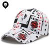 Мужская и женская бейсболка с трендовыми принтами, корейское издание, модная уличная кепка, кепка для хип-хопа, кепка для покера, кепка для активного отдыха