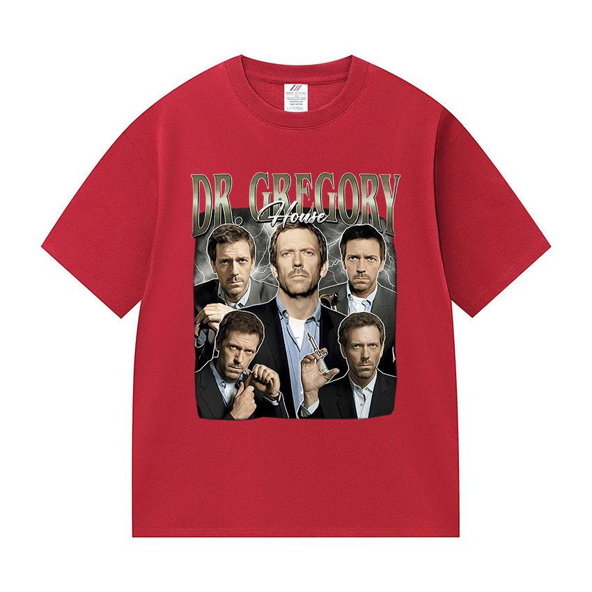 Dr Gregory House Md Vintage Graphic T Shirt Mens Gothic Fashion Short Sleeve Tshirts Man Casual 100 Cotton Tshirt Streetwear