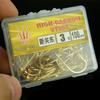 100 Pcs  Kanto Barbless Golden Fish Hooks Long Shank Black Pit Carp And Carp Fishing Gear