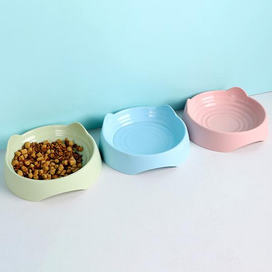 Миска для кошек в форме мультфильма из ПП-пищевого класса, многофункциональная, дозатор кошачьего корма, тарелки, принадлежности для кошек