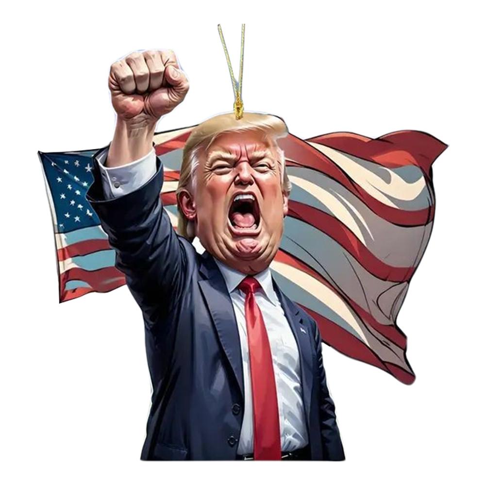Акриловый забавный Дональд Трамп украшение Трамп президентский кулон Трамп Америка президентские выборы декоративная опора для автомобильного зеркала