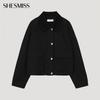  She S miSS Хлопковый жакет с воротником Swwjkp11110 Bk