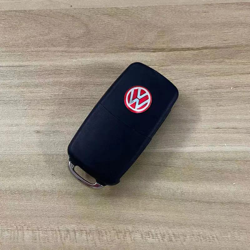 2025 Hot Car Key Stickers Auto Control Keychain Accessories For Volkswagen VW GTI Rline R Polo Golf Passat Magotan Tiguan Jetta