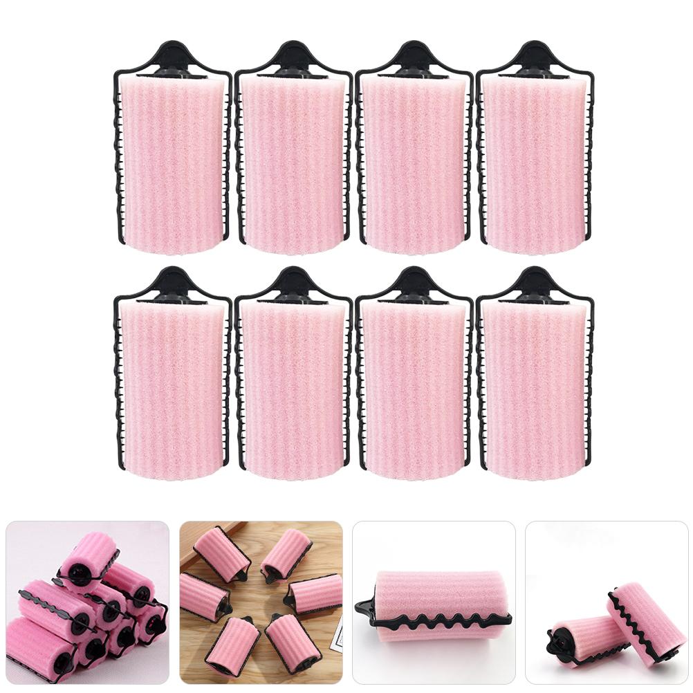 8 шт. бигуди для волос бигуди спящий кудрявый инструмент губка набор розовый для перманента комплект для мужчин