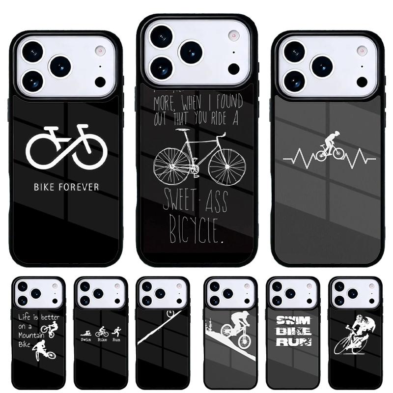 BIKE CYCLING Спортивный чехол для телефона для iPhone 17 16 15 14 13 Pro Max Задняя крышка для 12 11 Pro Coque