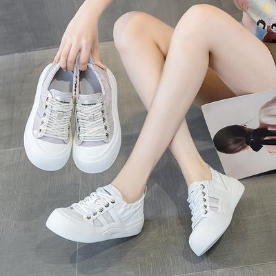 Мягкая подошва маленькие белые туфли толстая подошва повседневные женские туфли кроссовки