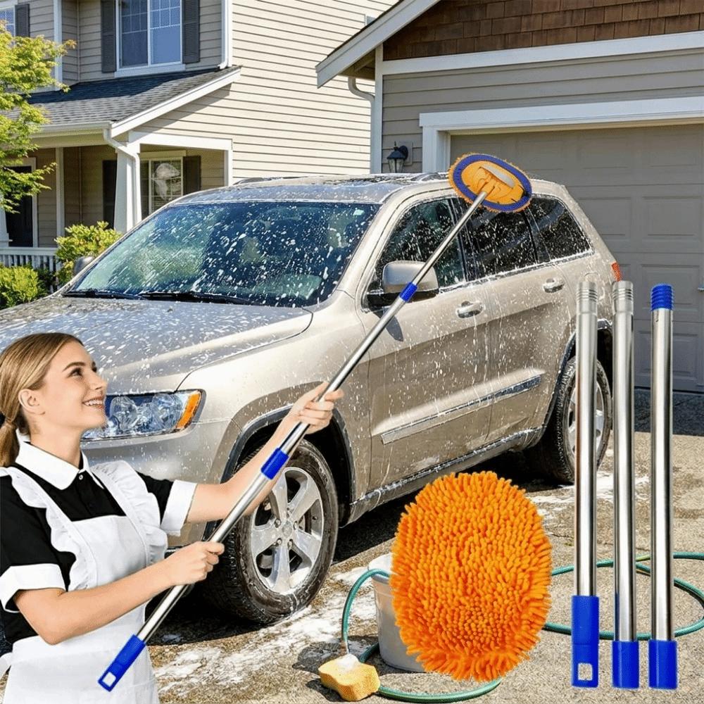 Anti-slip Car Wash Mop Soft Bristles Car Cleaning Kit Extendable Car Cleaning Brush Car Cleaning