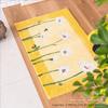 OKA Corner Adsorption Entrance Mat Innocent Daisy 30cm x 110cm Yellow Approx.