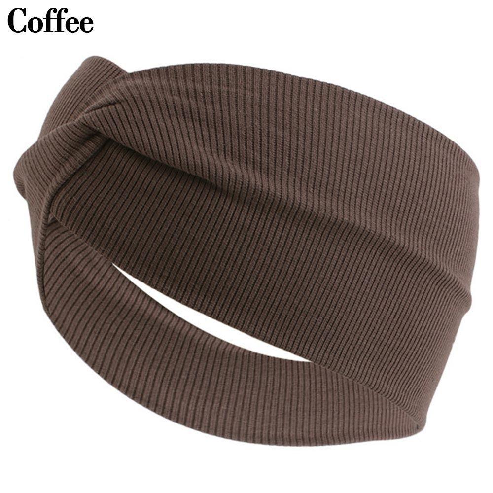 Elastic New Fold Yoga Hairband Turban Running Headwrap Wide Sports Headband Stretch Hair Band
