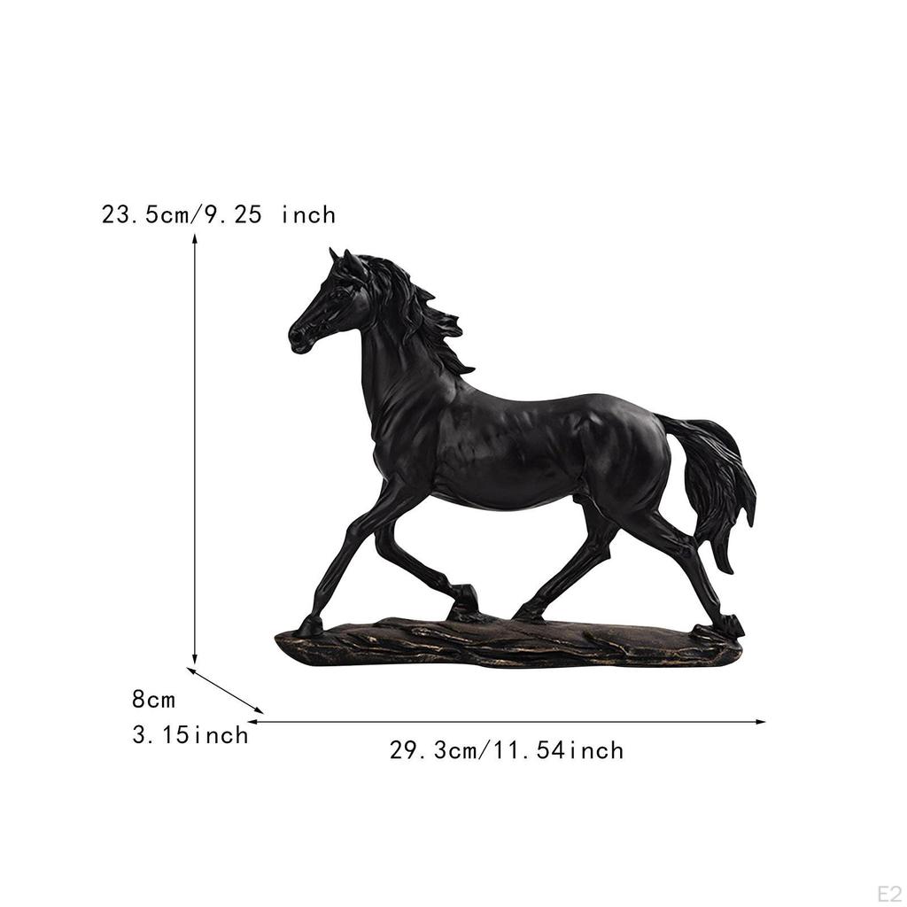 Статуя лошади, домашний декор, поделки из смолы, коллекционная фигурка, украшение для ландшафтной столовой