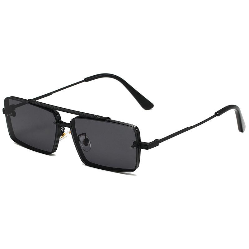 New European and American trends personalized small frame sunglasses metal square men's fashion high-end sunglasses women's glasses