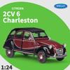 Масштаб 1/24 WELLY модель автомобиля литой Dongfeng CITROEN 2CV 6 Charleston классический литой игрушечный автомобиль металлический игрушечный автомобиль для детей подарочная коллекция