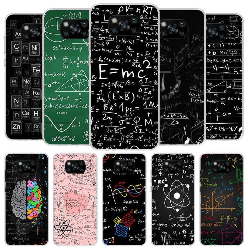 Physics Chemical Mathematics Cover Phone Case For Xiaomi Poco F7 Ultra X7 X6 X5 Pro M7 Redmi 15C 15 13C 13 12C 12 10C 10 9A 9C 9