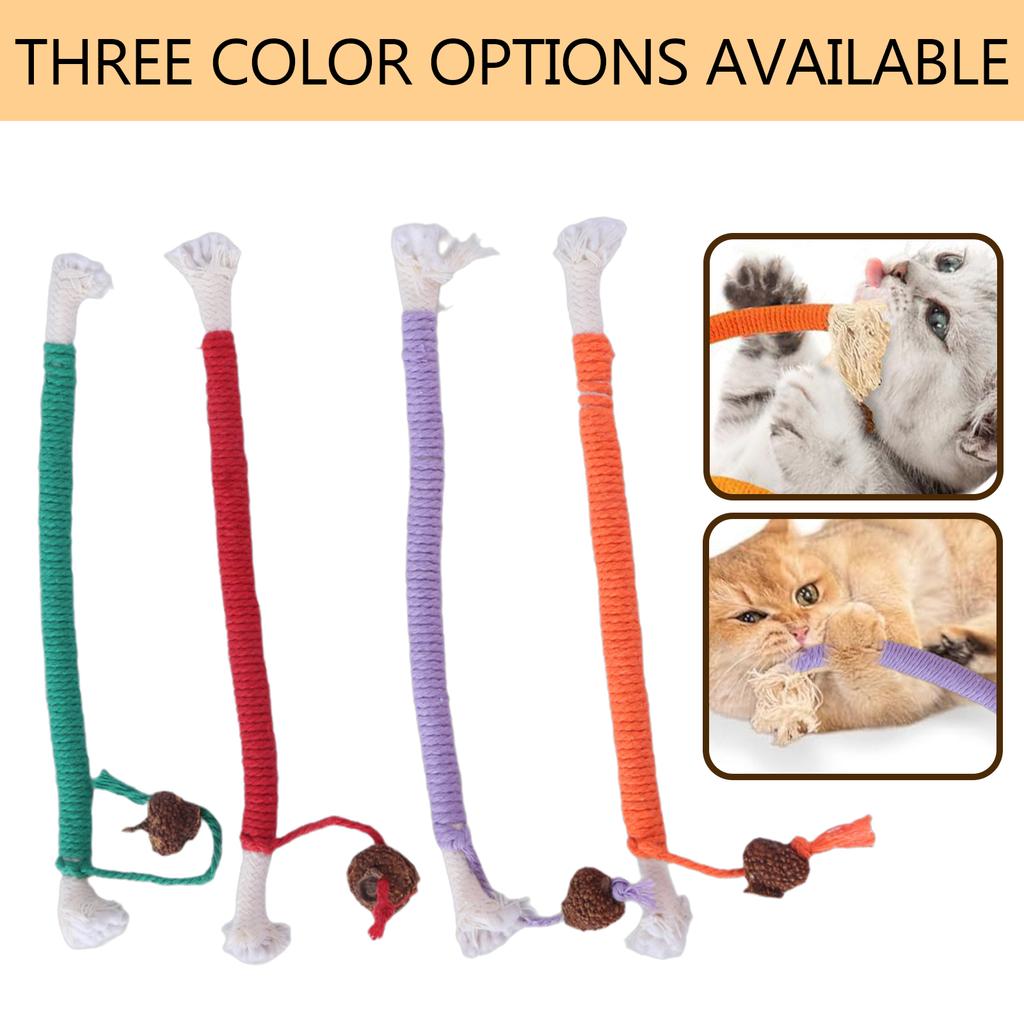 Кошки Собаки Игрушка из хлопковой веревки для агрессивного жевания Игрушка-прорезыватель для обучения чистке зубов Скрежетание зубами Интерактивная игрушка