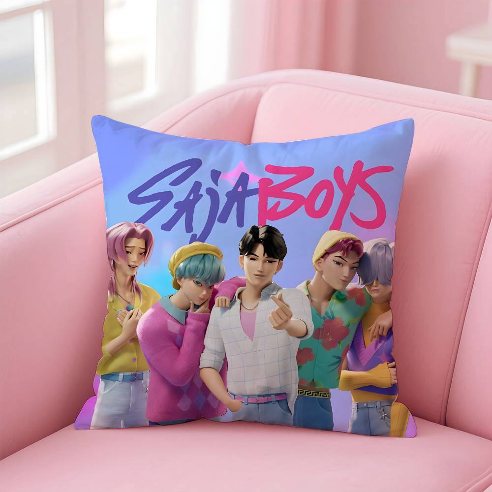 Горячая KPop S-Saja Boys Наволочка Уют Диван-кровать Шелковистая элегантная Скрытая молния Индивидуальная Декоративная наволочка