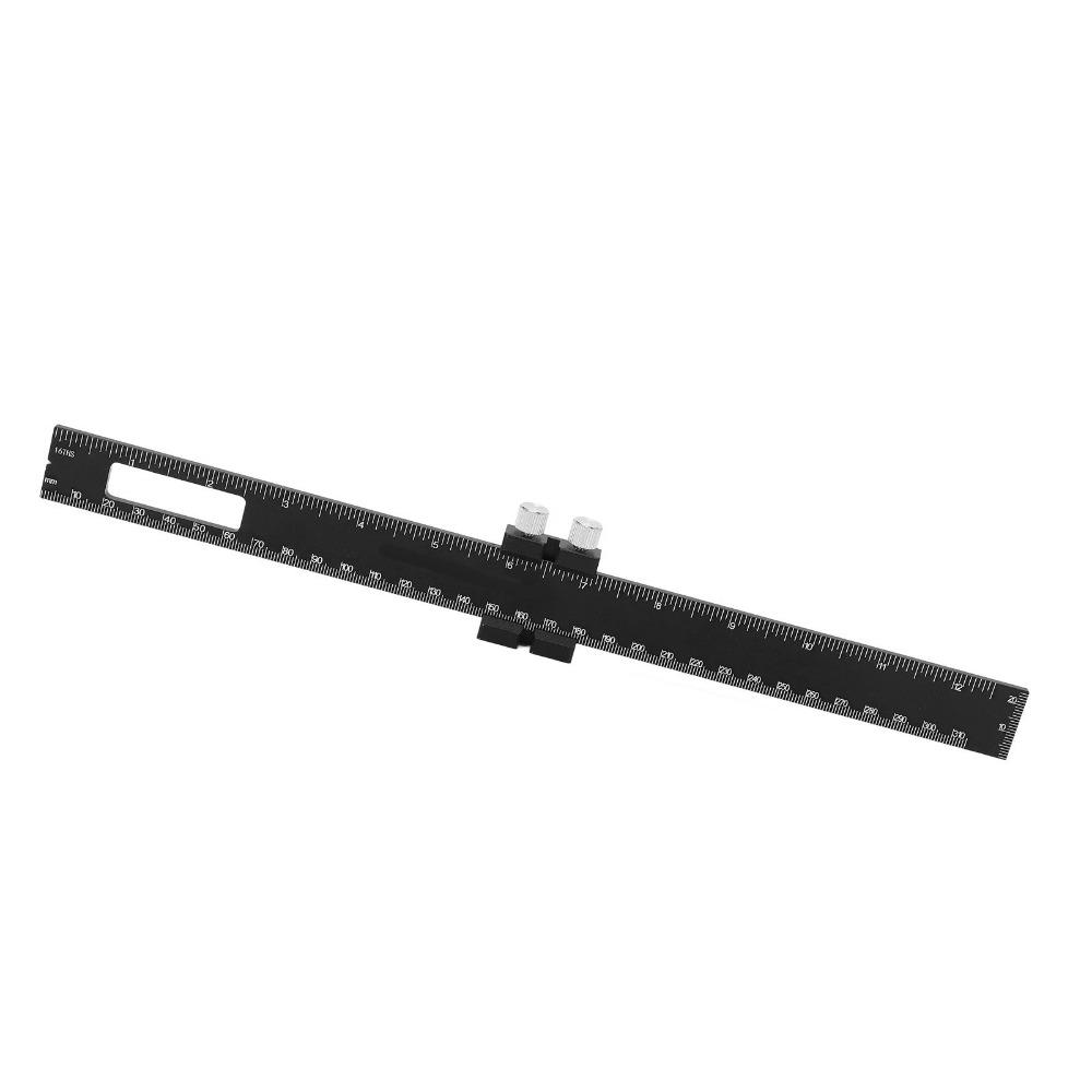Aluminum Alloy Woodworking Marking Ruler Angle Measuring Measuring Ruler  For Engineer Carpenter