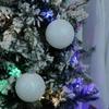 6 шт. 4 см/6 см/8 см Рождественские подвесные шары с блестками, подвески на рождественскую елку, сувениры для вечеринки