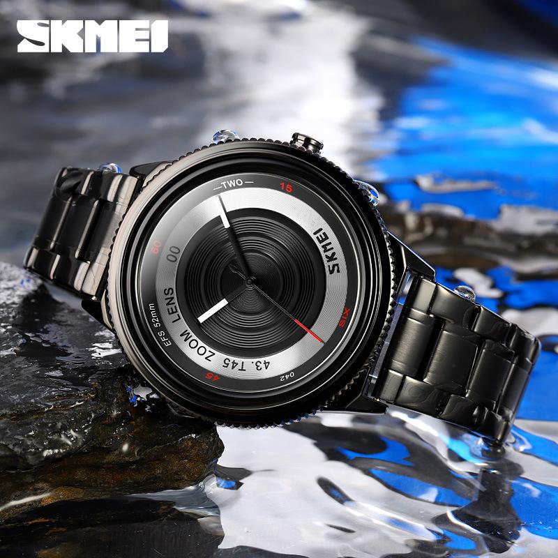 Skmei Часы Moment Beauty Brand Featured Watch Fashion Dial Steel Strap Интернет-знаменитость Мужские часы из нержавеющей стали Кварцевые часы