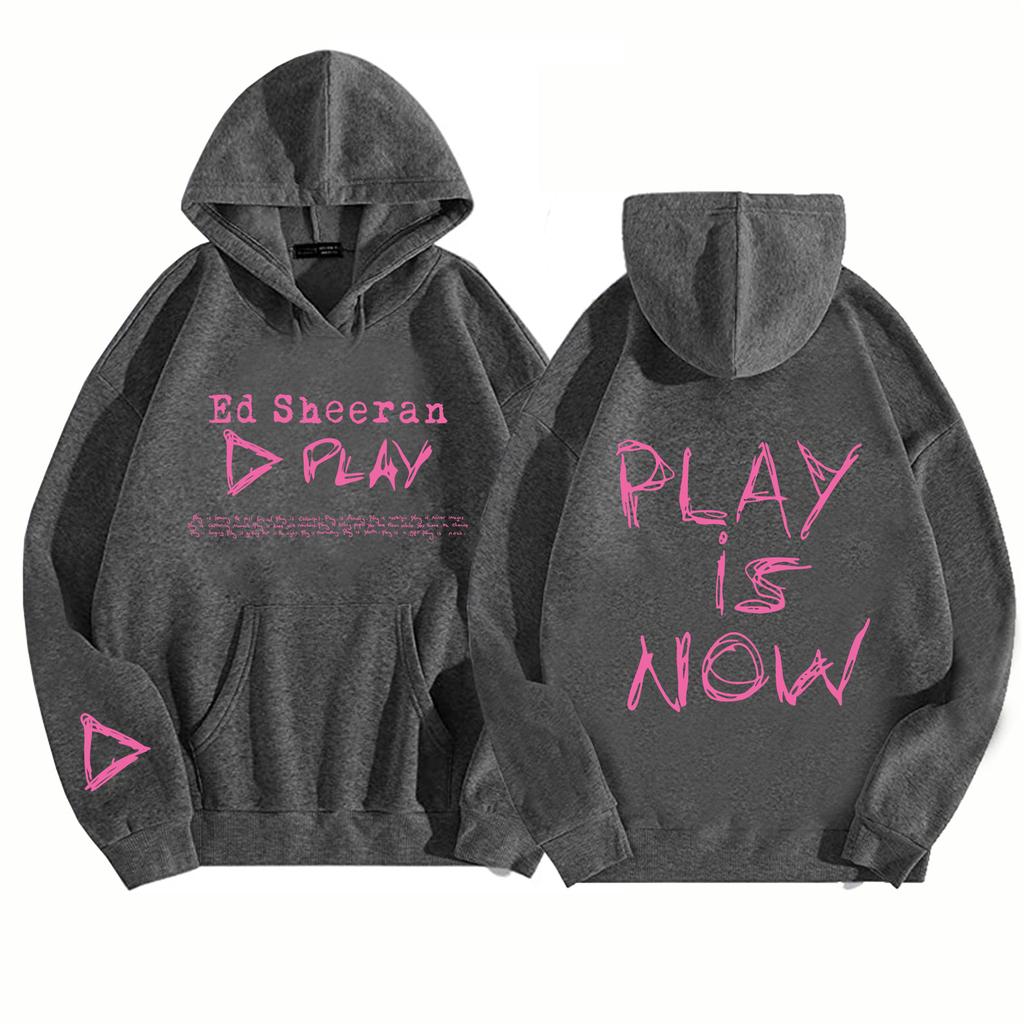 Худи Ed Sheeran Play Is Now для мужчин и женщин, пуловеры в стиле Харадзюку, толстовка, подарок