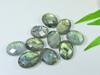 10Pcs 12X17MM Natural Labradorite Both Side Checker Cut Oval Loose Gemstone LM-1240
