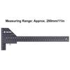 Woodworking Scribing Ruler, T-Shaped Design, Aluminum Alloy Material, T-Shaped Carpenter's Ruler, Carpentry Dash Gauge