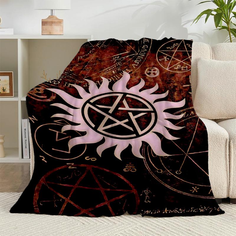 1PC Natural Symbolism Flannel Blanket Gift, Suitable for Both Men And Women, Soft Ideal for Beds And Sofa, Birthday Or Christmas Gift