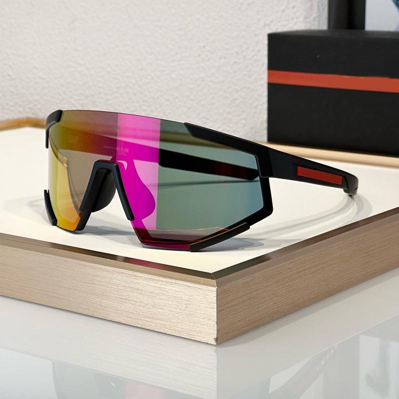 Женские модные ветрозащитные спортивные солнцезащитные очки с большой оправой - унисекс, мода 04W