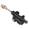 NATRUSS Motorcycle Rear Hydraulic Brake Master Cylinder Pump Rear Brake Master Cylinder Universal Folding Motorcycle Dirt Bike ATV KTM (Black)