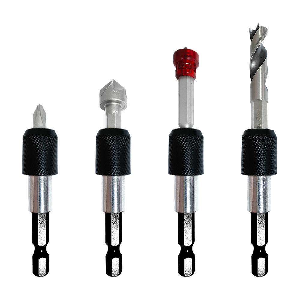 60mm hexagonal quick change rod 6.35mm self-locking screwdriver connect rod power tool accessory magnetic sleeve extension rod