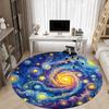 1pc Galaxy Swirl Chair Carpet for Office Non-Slip, Rug for Office, Room, Good Gift for Family or Friends,  yy251226151