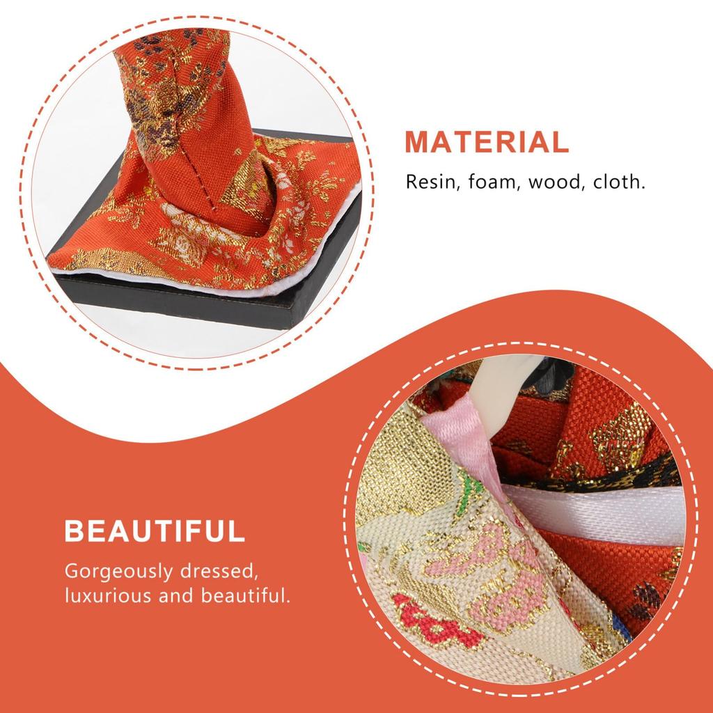 TOYMYTOY Японская кукла, Танец, Майко, Кукла в японском стиле, 27 см, Японский сувенир, Украшение, Кукла в кимоно, Модель куклы гейши, Кукла Кабуки, Японский