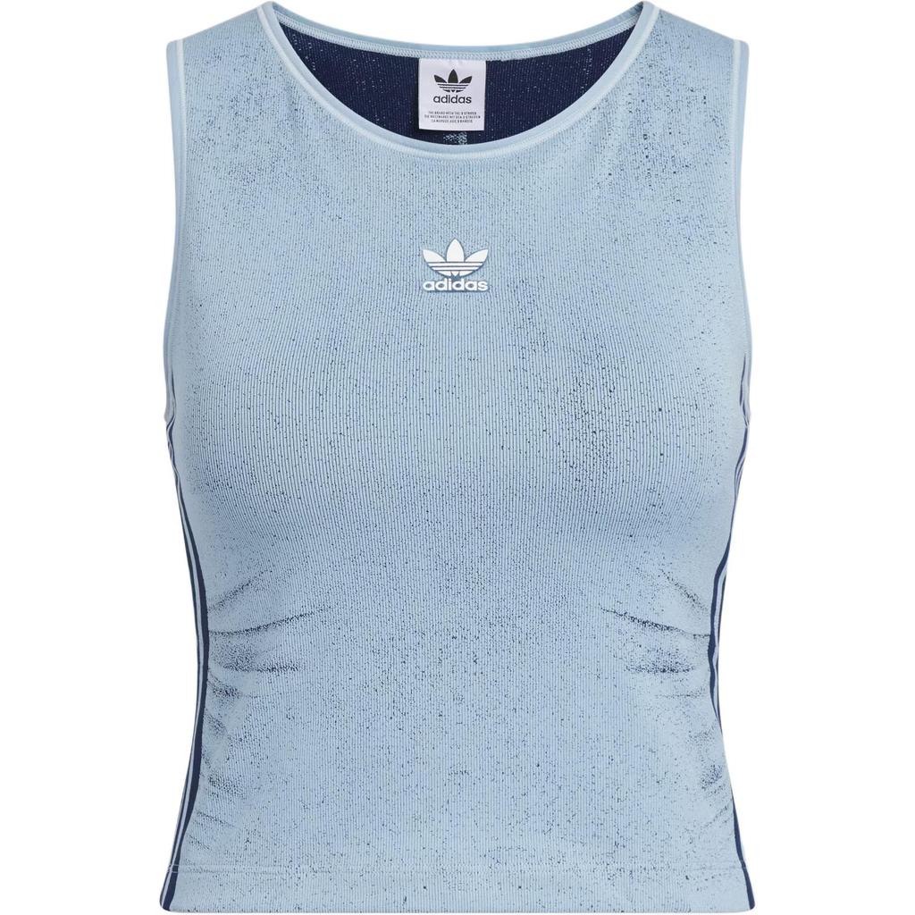 Adidas Оригинальный фейковый джинсовый топ-майка с подкладкой, модный, удобный, мягкий, приятный к коже, спортивный жилет, женский топ KE3891