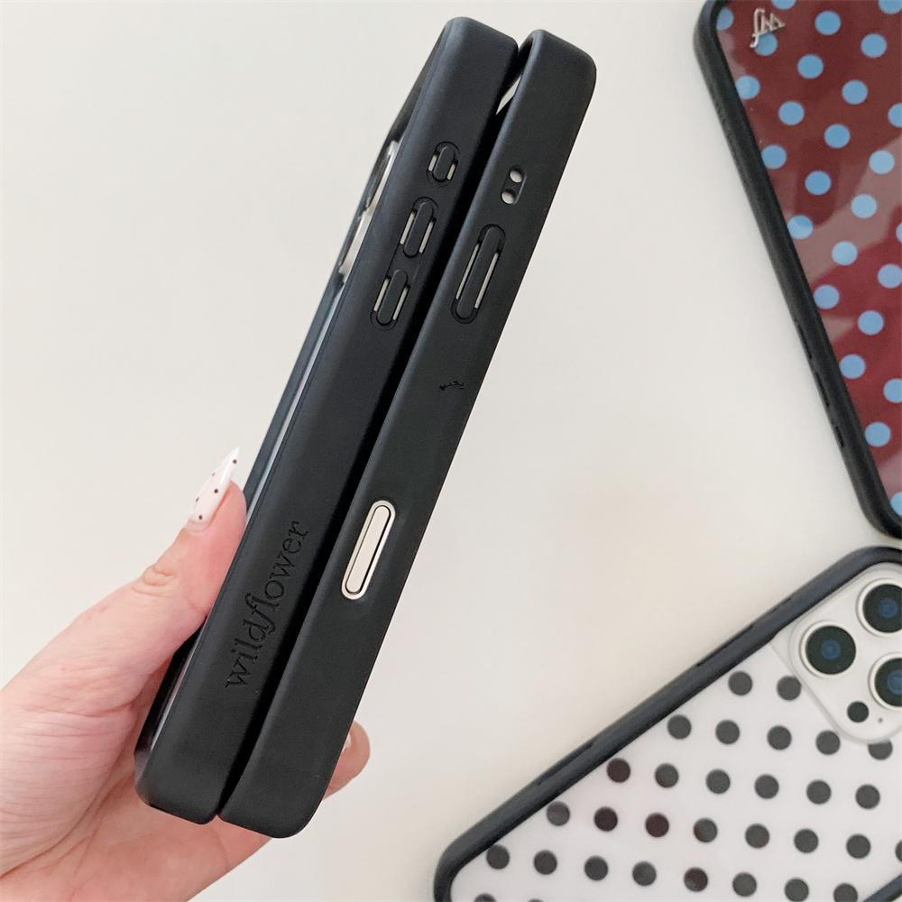 Новый Чехол для Телефона Wildflower 3D WF Ins в Горошек с Клубникой и Вишней для iPhone 16 15 14 13 12 17 Pro Max 16 Plus Милый Мультяшный Чехол