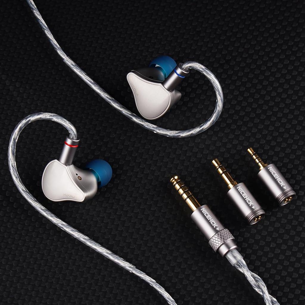 NICEHCK Himalaya Headphones Features a 10mm Dynamic Detachable Pure Titanium Alloy and Interchangeable Replaceable Acoustic CNC HiFi Sound In-Ear