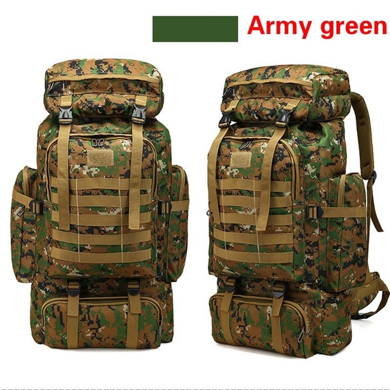 Камуфляжный рюкзак большой емкости 80 л, военная походная сумка, армейский рюкзак, уличные водонепроницаемые рюкзаки